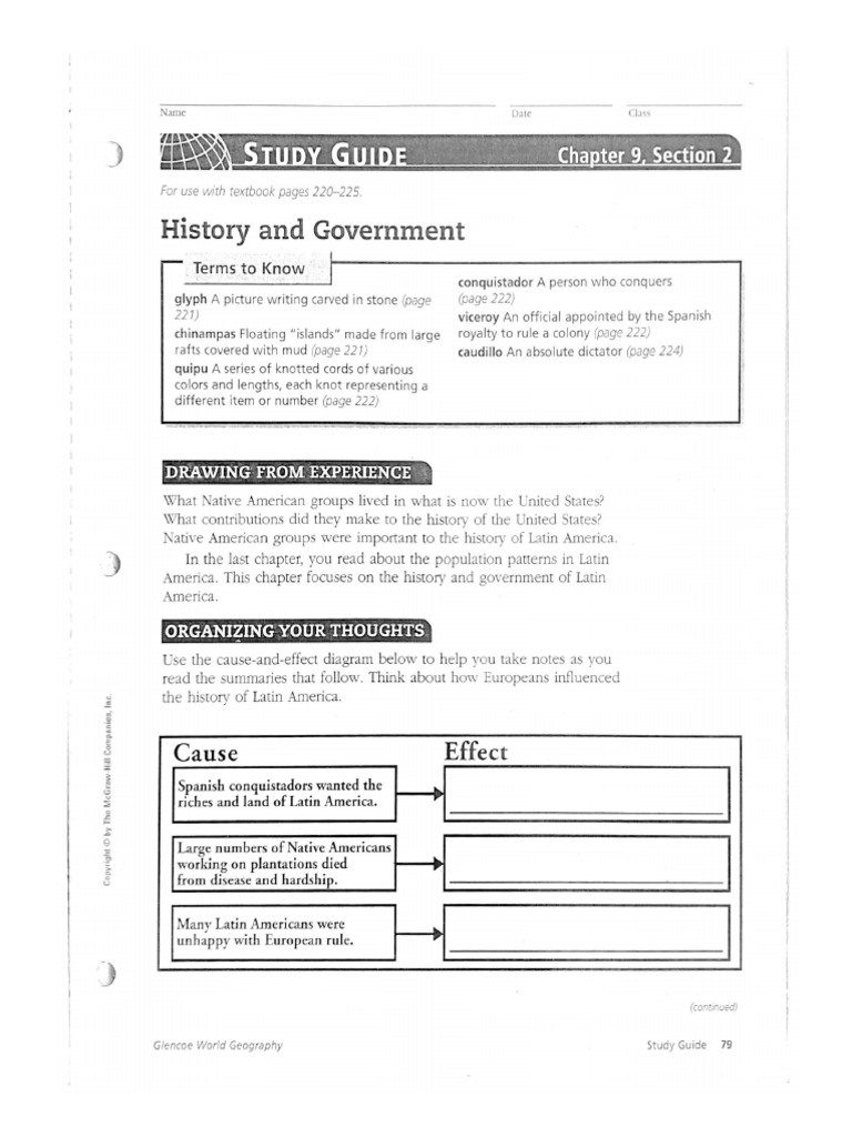 CHAPTER 9 SECTION 2 NOTETAKING STUDY GUIDE visual data 6