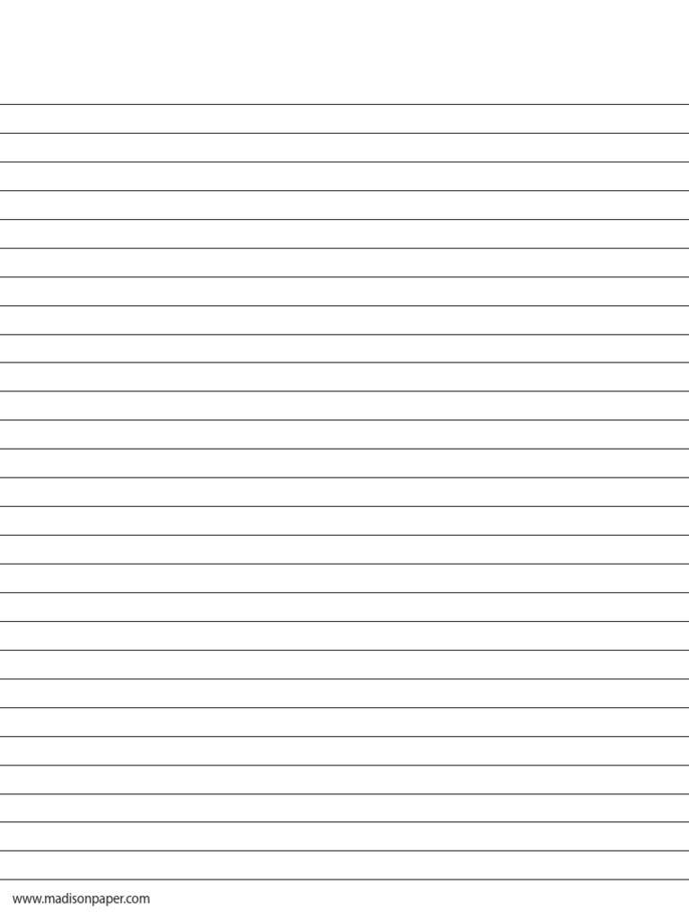 Wide Ruled Lined Paper | PDF