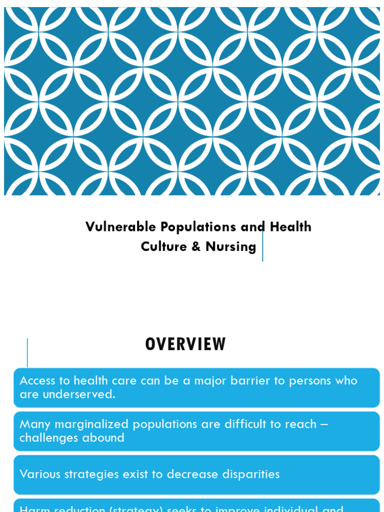 Vulnerable Populations Health Culture Nursing Pdf Health Equity