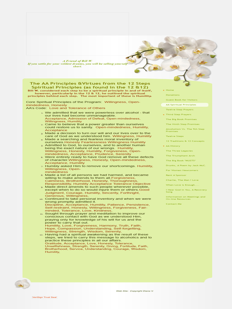 Friends of Bill W. - The AA Principles &virtues From The 12 ...