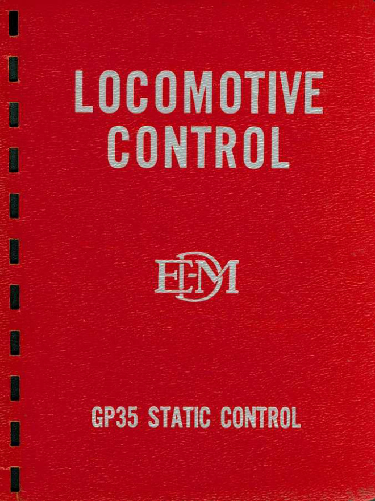 GP35 Locomotive Control Handbook | PDF | Electric Generator | Rectifier