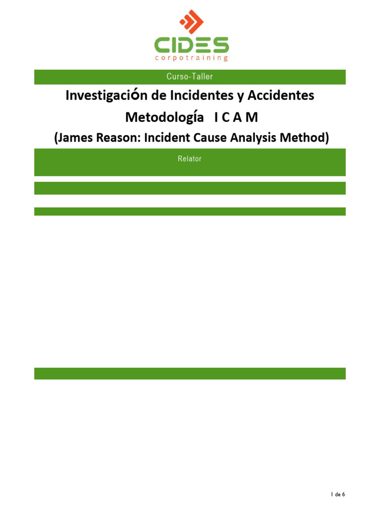 Curso ICAM: Investigación de Accidentes | PDF | Minería