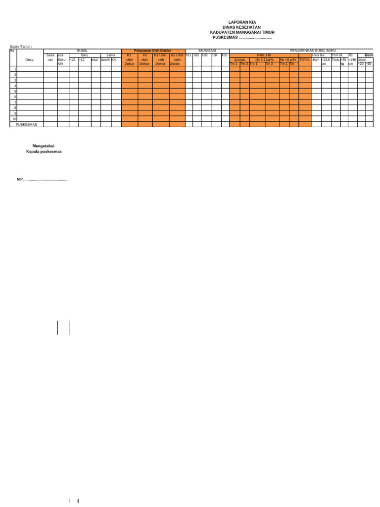 Format Laporan Kia Program 2023 | PDF