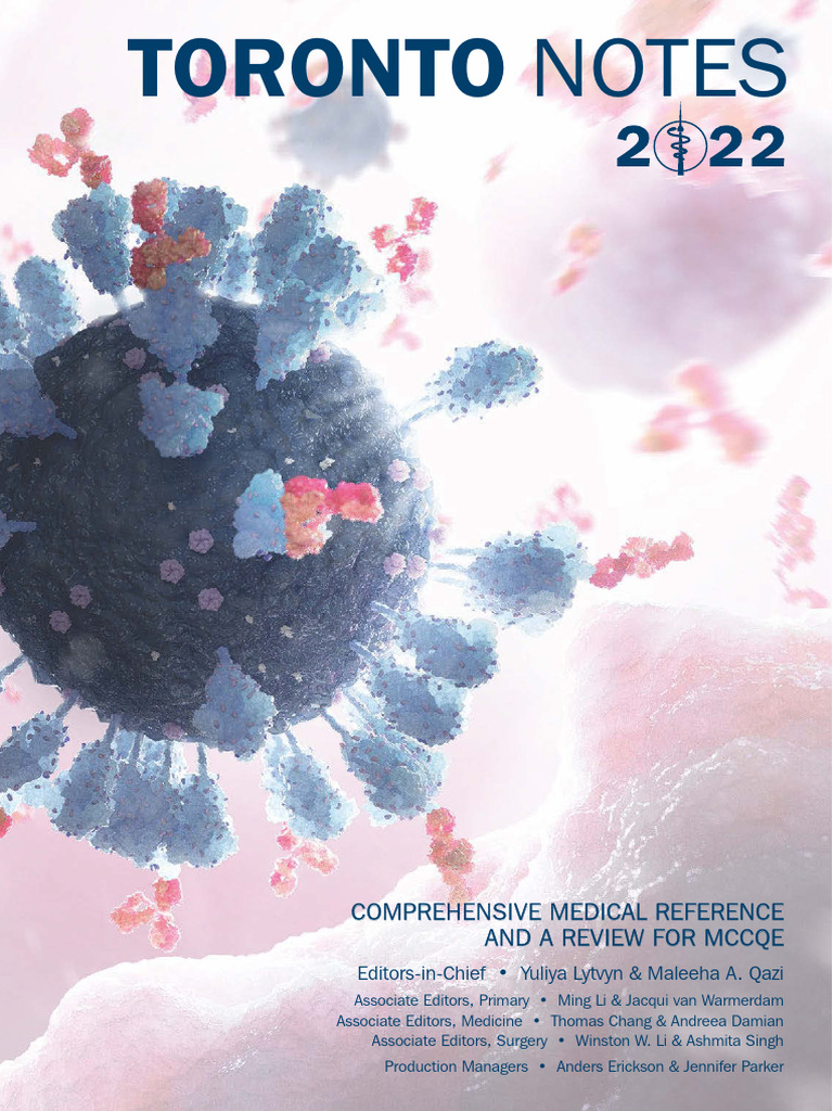 Toronto Notes 2022 Medical Reference | PDF | Clinical Medicine