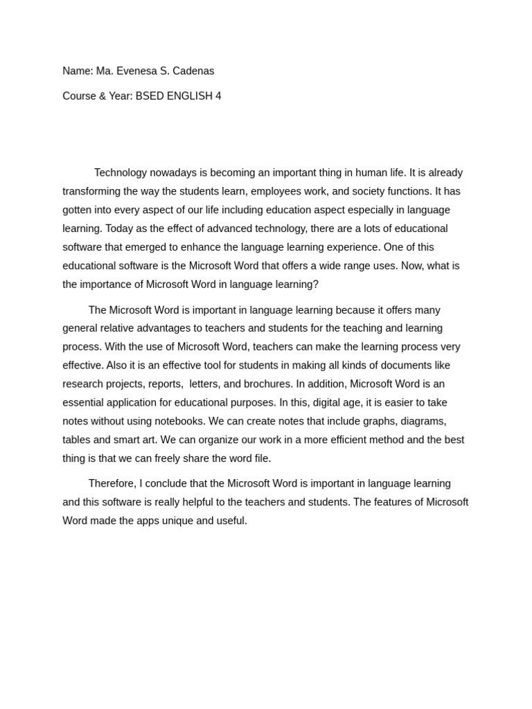 Essay. Cadenas | PDF