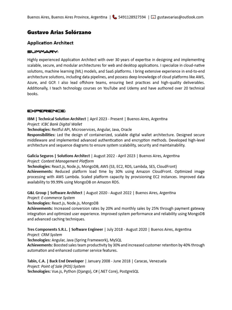 ML Senior Software Developer - Eng | PDF | My Sql | Amazon Web Services