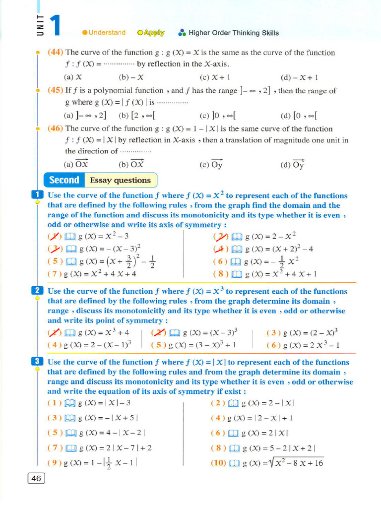 Higher Order Thinking in Functions | PDF | Function (Mathematics ...