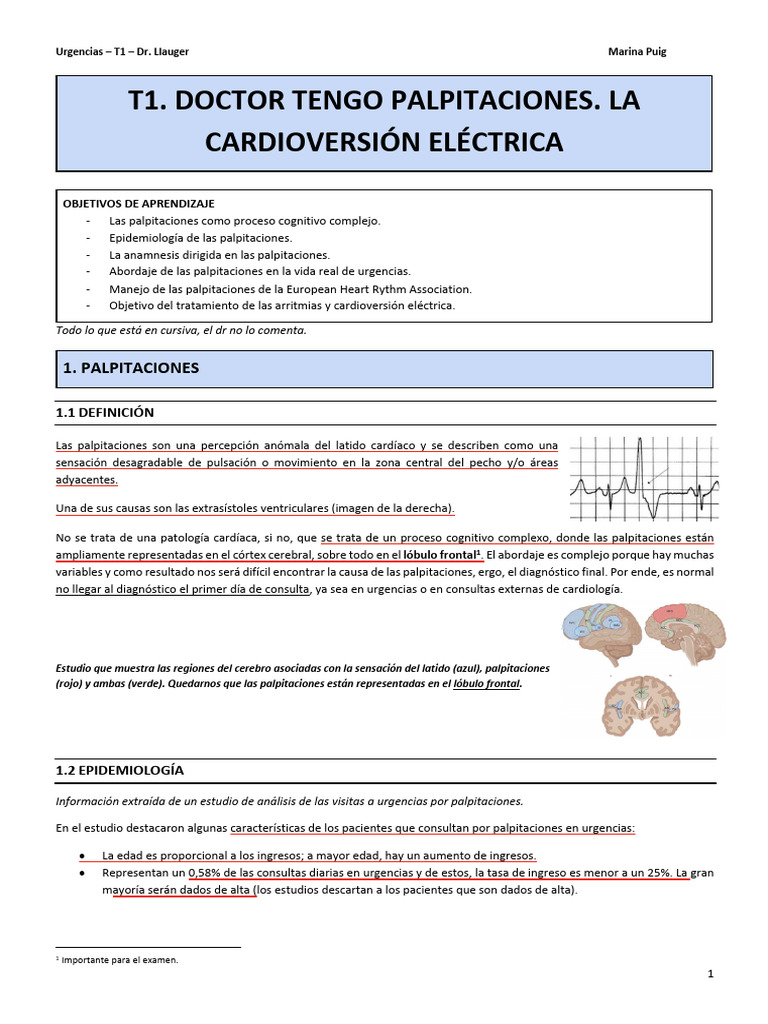 Signo de la rana en palpitaciones ECG | PDF | Electrocardiografia ...