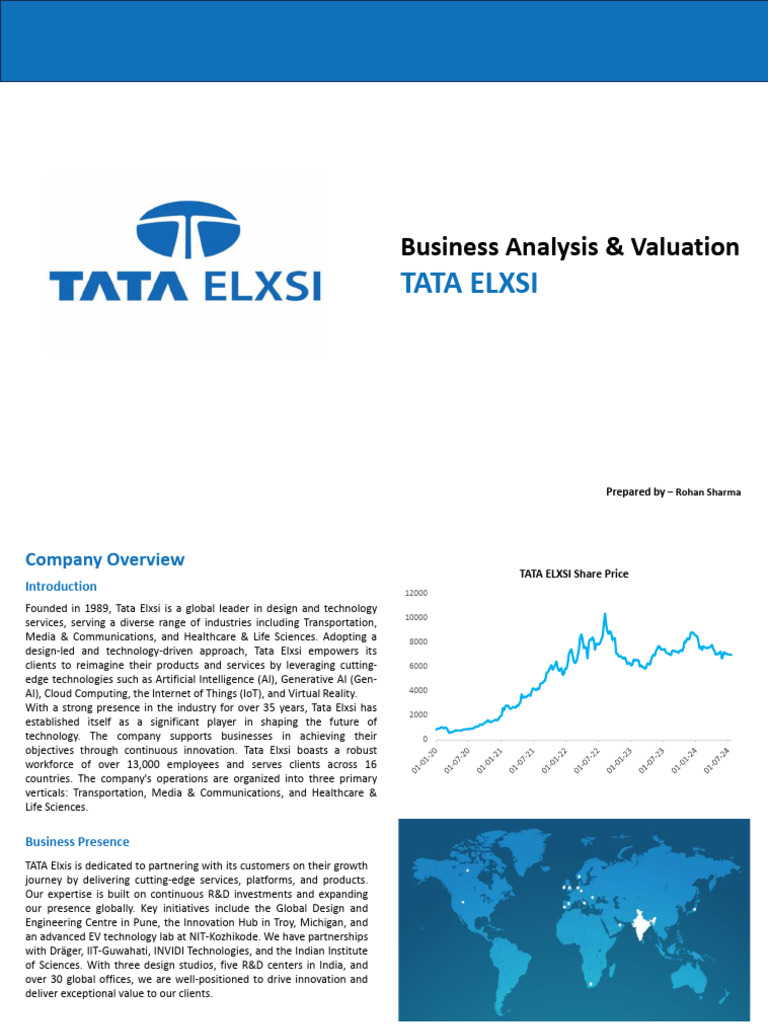 Tata Elxsi Business Overview & Valuation | PDF | Inflation | Economies
