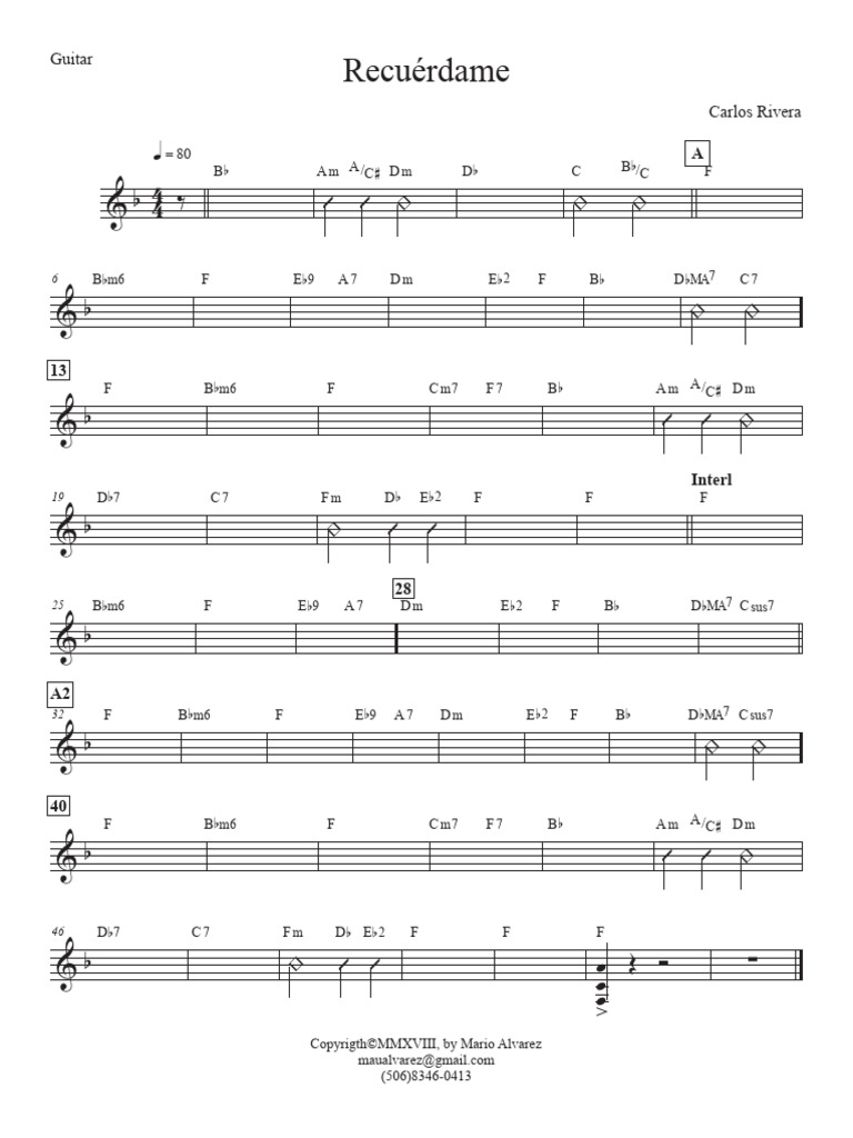 Recuerdame - Guia | PDF