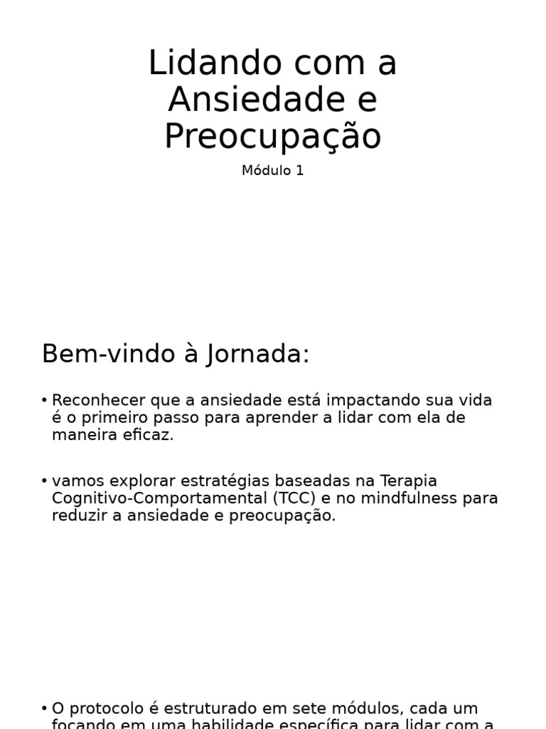 Estratégias para Lidar com Ansiedade | PDF | Ansiedade | Pensamento