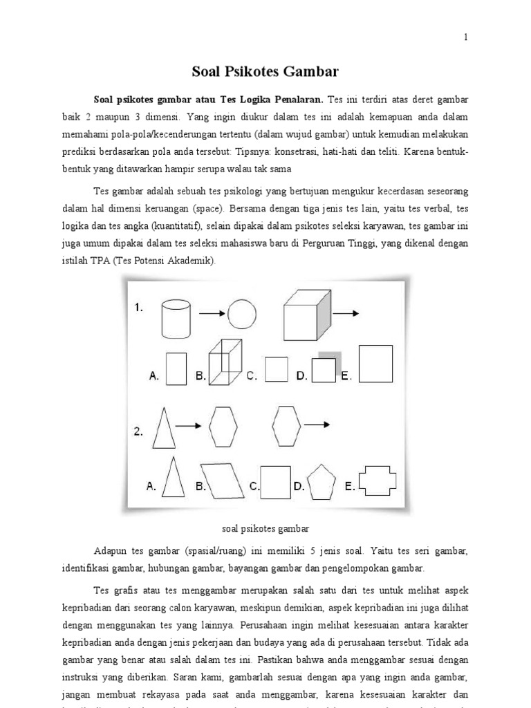 Soal Psikotes Soal Psikotes