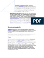 Bombas de Desplazamiento Positivo o Volumétricas