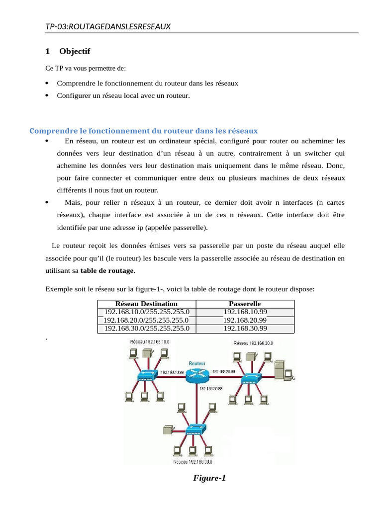 Configuration de Routeurs en Réseau Local | PDF | Routeur | Adresse IP