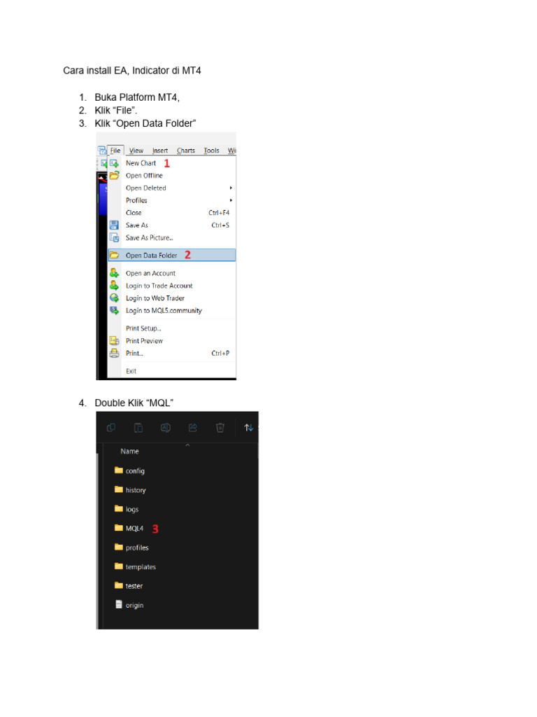 Cara Install Indicator Di MT4 | PDF