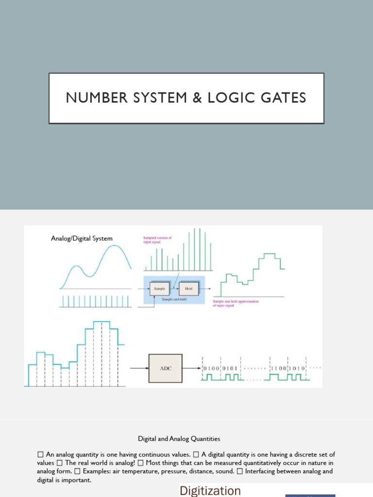 CH - 2 - 3 - Number System - Logic Gates | PDF