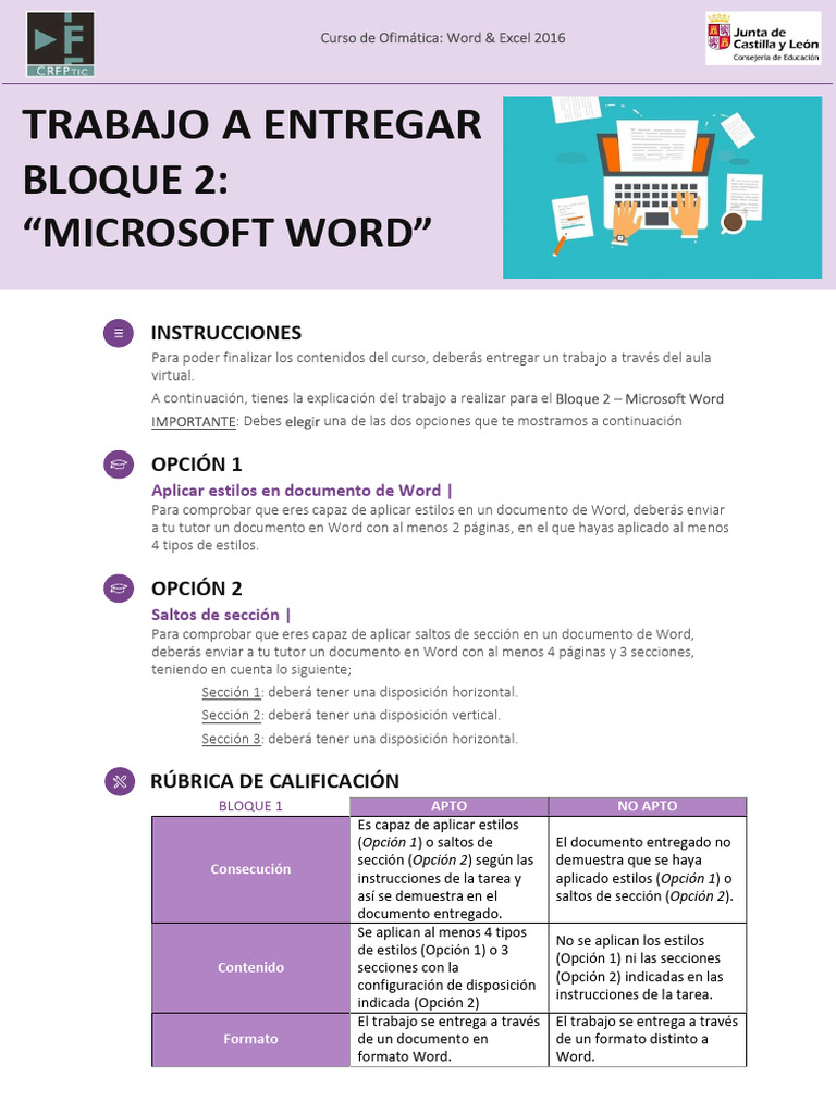 Trabajo de Word: Estilos y Secciones | PDF | Microsoft Word | Software