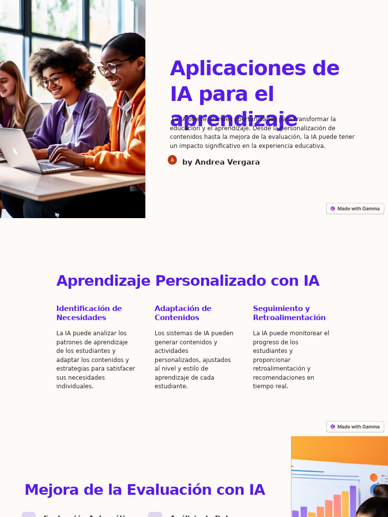 Aplicaciones de IA para El Aprendizaje | PDF | Inteligencia artificial ...