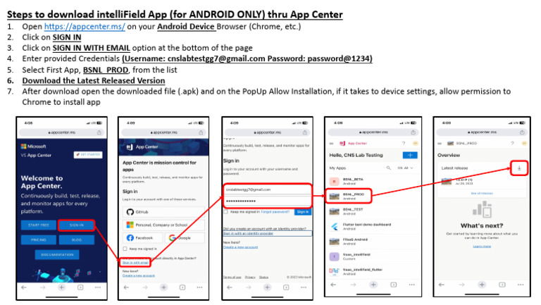 Download IntelliField App for Android | PDF
