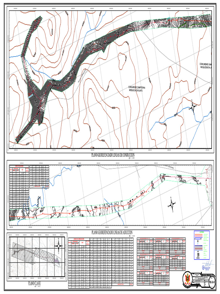 Plano Georeferenciado Rd-Lc-La (Agua) - Pgl-Ca-A0 | PDF