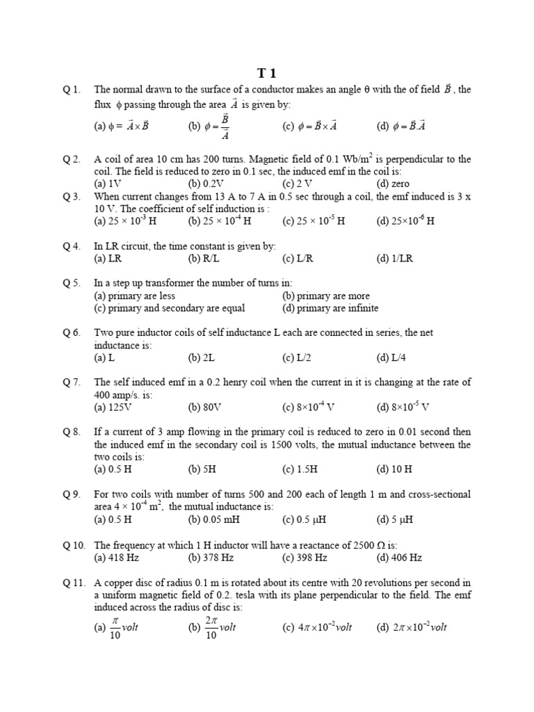 Induced EMF in Magnetic Fields | PDF | Inductor | Inductance