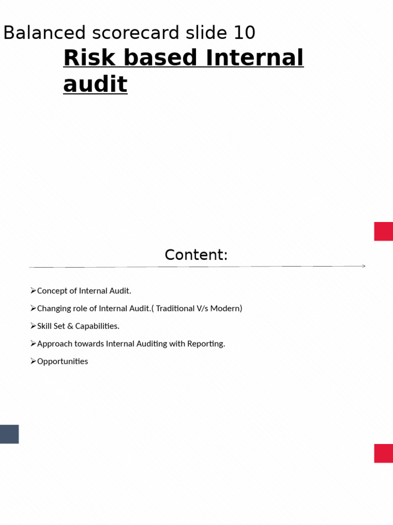 Lect 6 - Risk Based Audit 13092024 084207pm | PDF | Internal Audit | Audit