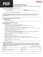 E-595E Sales Tax Exemption Guide | PDF | Use Tax | Tax Exemption