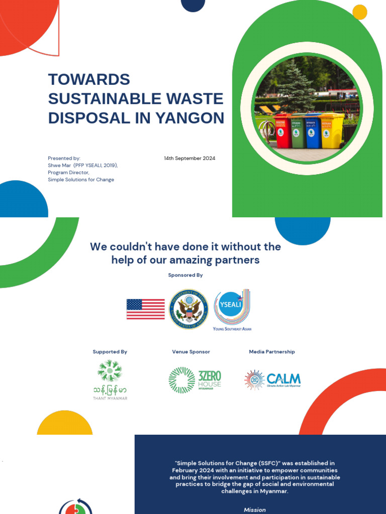 Sustainable Waste Solutions Yangon | PDF | Waste Management ...