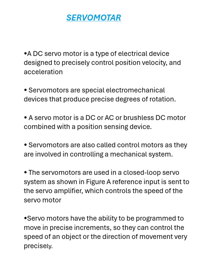 DC 1 | PDF | Servomechanism | Electric Motor