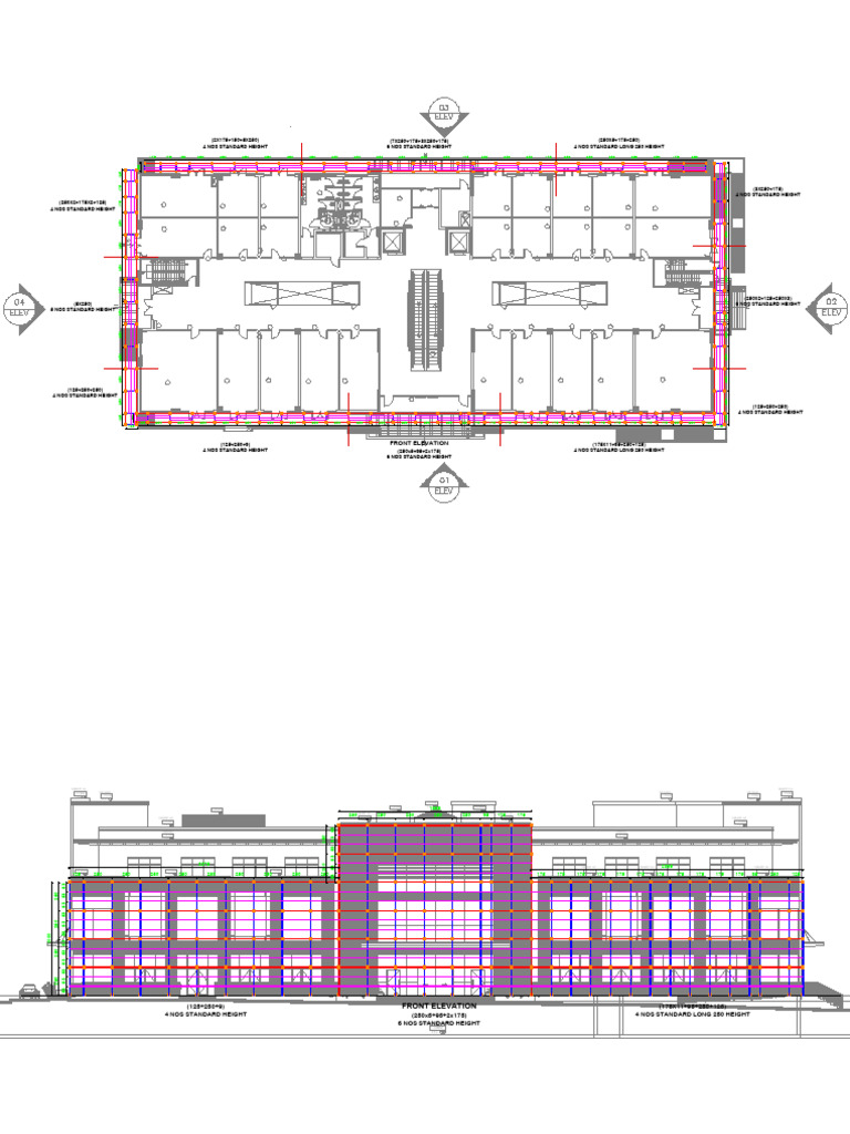HE MALL - SCAFFOLDING - PLAN & ELEVATION (03-11-24) | PDF | Buildings ...