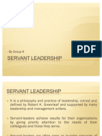 Servant Leadership Theory Leadership) Group 9