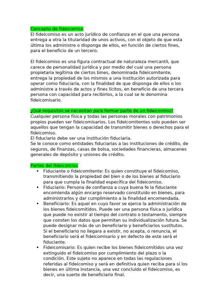Guía completa sobre fideicomisos | PDF | Justicia | Crimen y violencia