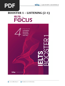 Booster 1 Listening Coursebook 3