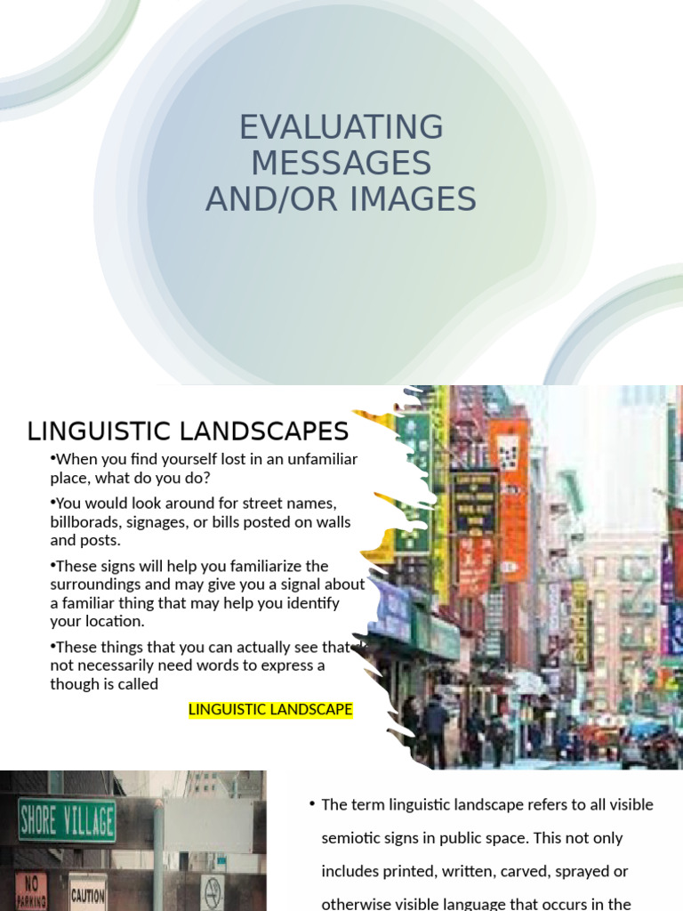 Understanding Linguistic Landscapes | PDF | Semiotics | You Tube