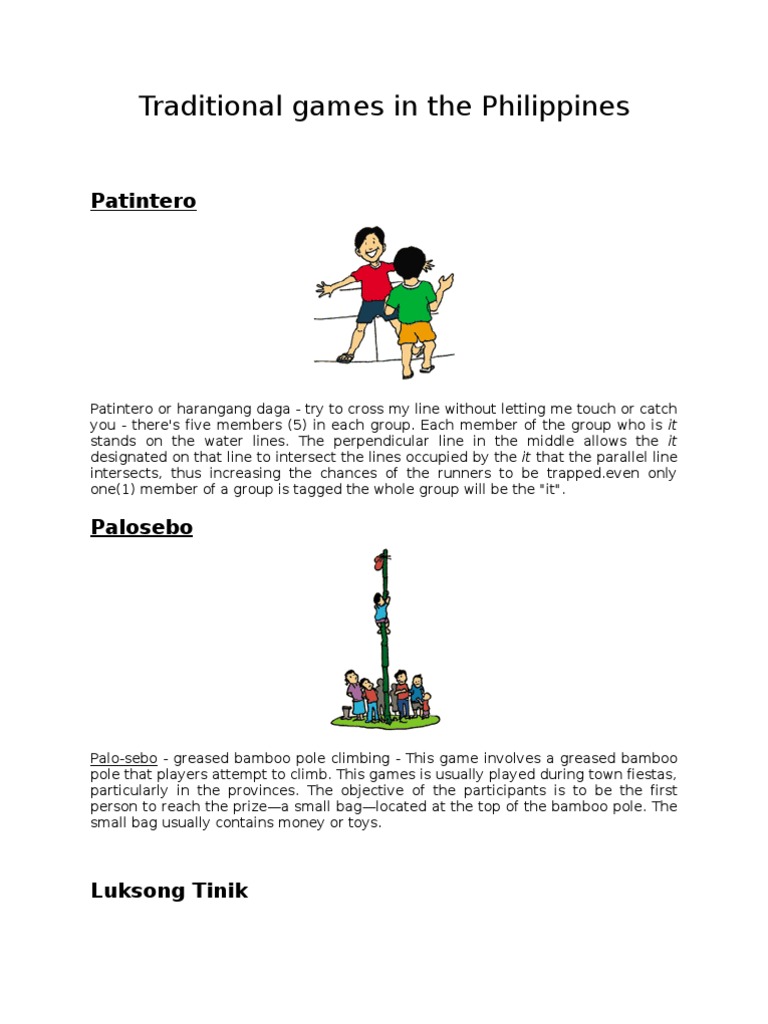 Traditional Filipino Games and Dances | PDF | Dances | Wedding