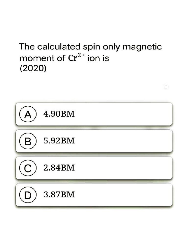 Mcq S Coordination Compounds Pdf