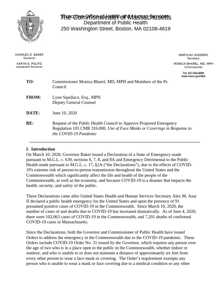 105-316-phc-memo | PDF | Public Health | Pandemic