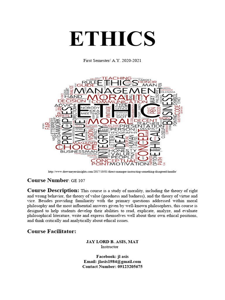 Introduction to Ethics and Morality | PDF | Science & Mathematics