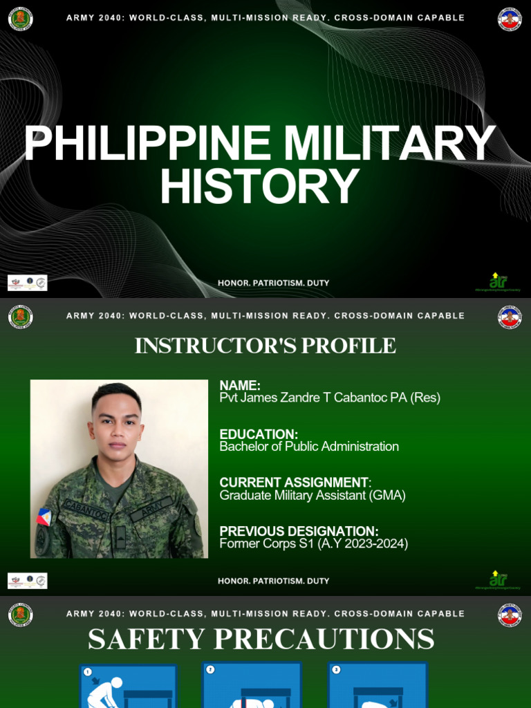 Philippine Military History Overview | PDF | Philippines | Military