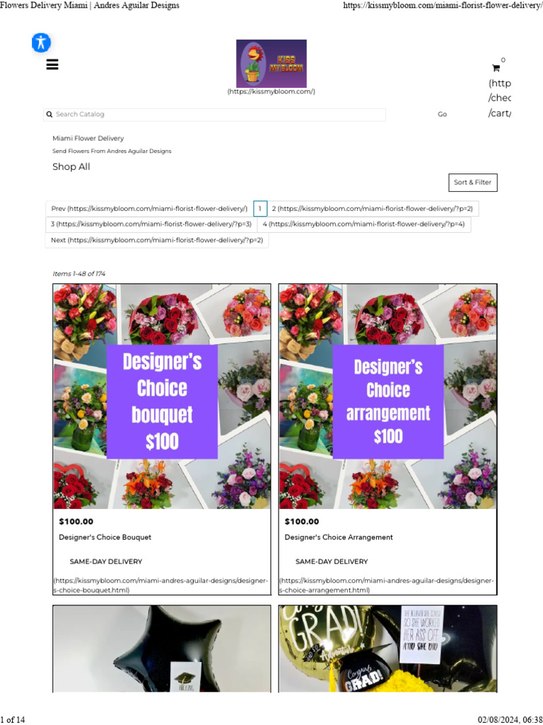 Flowers Delivery Miami Andres Aguilar Designs JJHH | PDF
