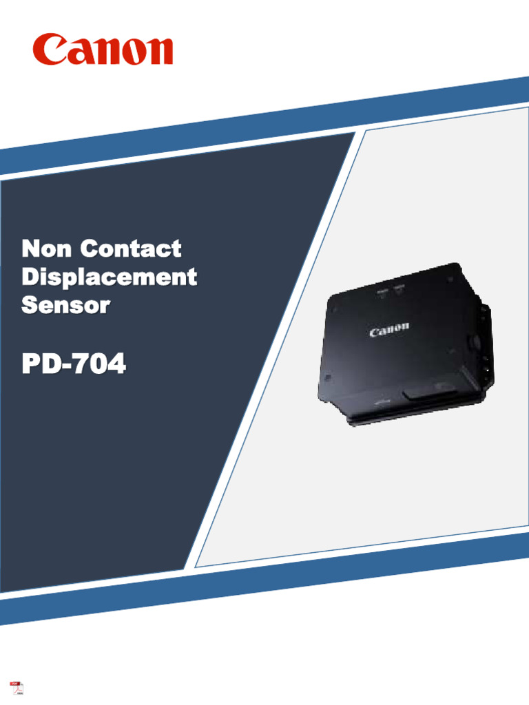 Non-Contact Displacement Sensor PD-704 | PDF | Measurement | Insulator ...