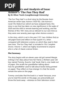 The Fun They Had Summary and Analysis