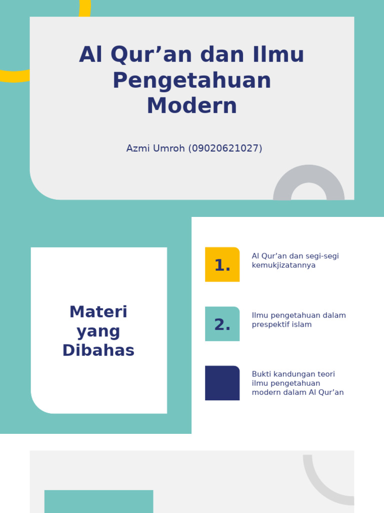 Al Quran Dan Ilmu Pengetahuan Modern | PDF | Ilmu Sosial