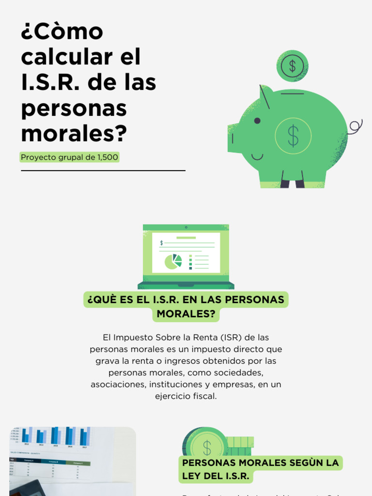 Impuestos de Las Personas Morales. | PDF | Impuesto sobre la renta | Dinero
