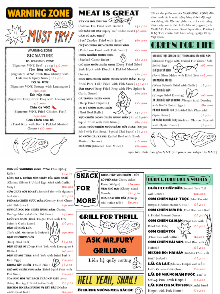 Menu223 finalthemVAT | PDF