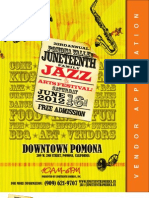 23rd Annual Pomona Valley Juneteenth Arts & Jazz Festival - Vendor Application
