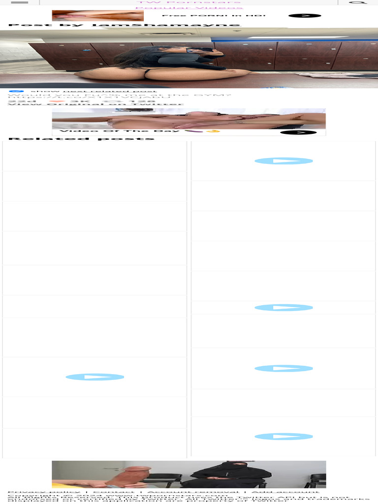 TW Pornstars - IamShamayne. Twitter. Would You Fu Me at The GYM. 121 AM