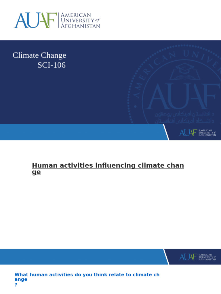 Human Activities Driving Climate Change | PDF | Greenhouse Gas ...