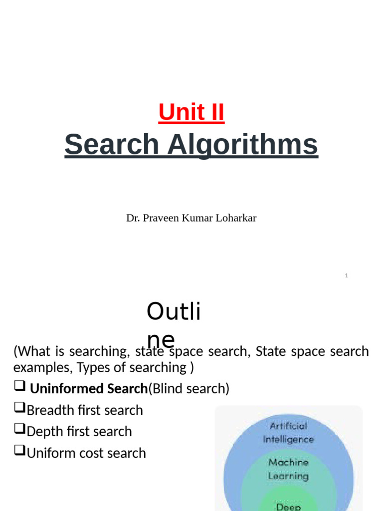 Unit II Search-Updated Till 20.08.2024 | PDF | Applied Mathematics ...