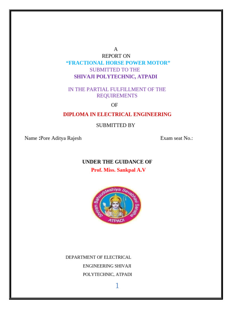 IAM APMU (1) | PDF | Electric Motor | Manufactured Goods